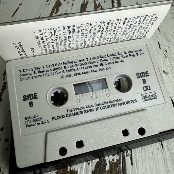 Floyd Cramer Plays Town Country Favorites 1997-1998 Ardee Cassette Tape Country - Picture 5 of 6